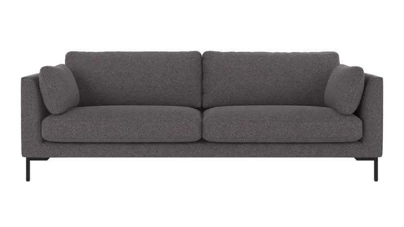 129230 b sb A Corwin sofa 3-seater dark grey fabric Brenda #18 (c1).