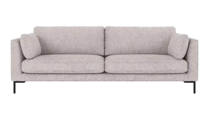 129570 b sb A Corwin sofa 3-seater light grey fabric Anna #15 (c3).