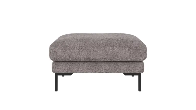 129462 b sb A Corwin foot stool grey fabric Greg #18 (c2).