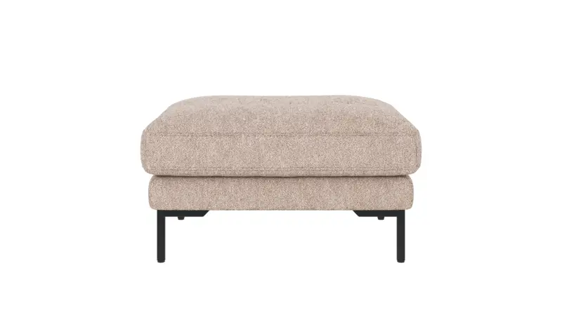 129592 b sb A Corwin foot stool light beige fabric Alice #01 (c4).