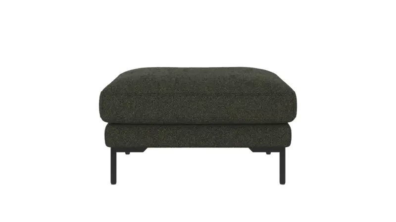 129622 b sb A Corwin foot stool green fabric Alice #162 (c4).