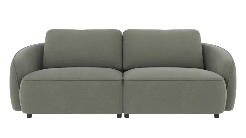 125110 b sb A Norris sofa 3-seater green fabric Rita #158 (c2).