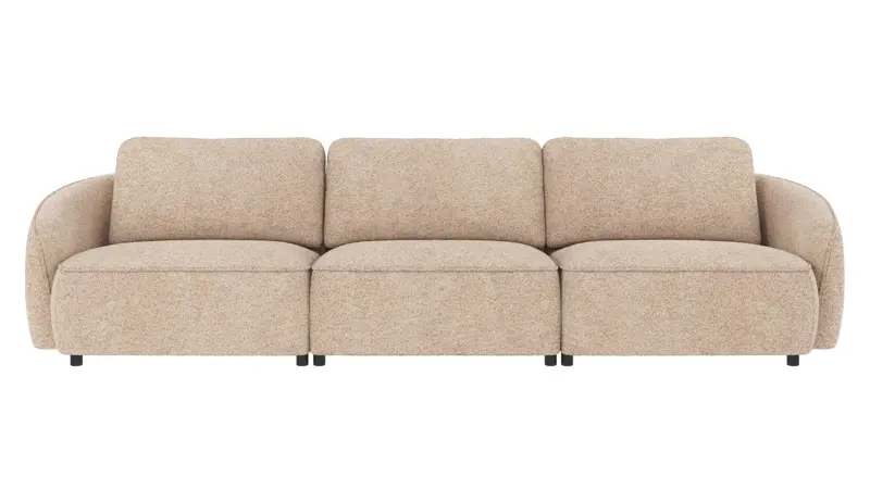 124571 b sb A Norris sofa 4-seater light beige fabric Anna #2 (c3).