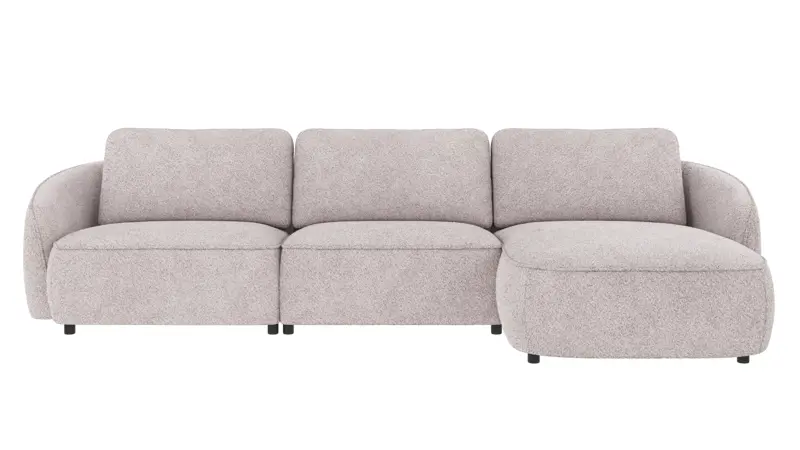 124613 b sb A Norris sofa 4-seater-chaise longue R light grey fabric Anna #15 (c3).