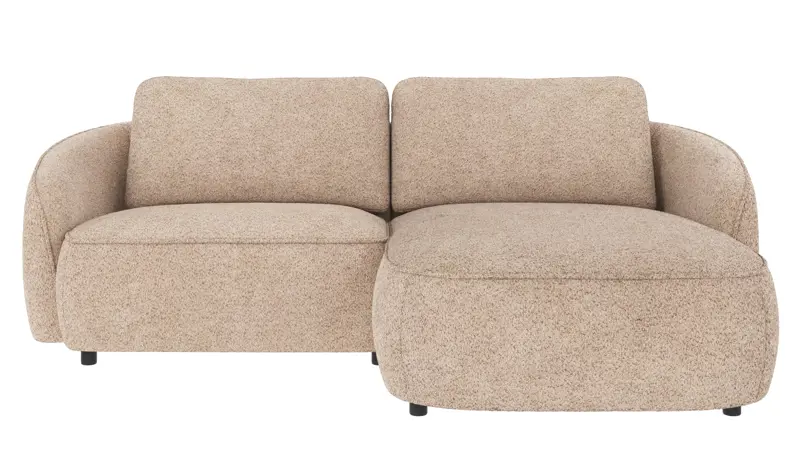 124572 b sb A Norris sofa 3-seater-chaise longue R light beige fabric Anna #2 (c3).