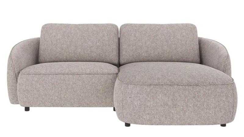 124772 b sb A Norris sofa 3-seater-chaise longue R grey fabric Max #108 (c2).