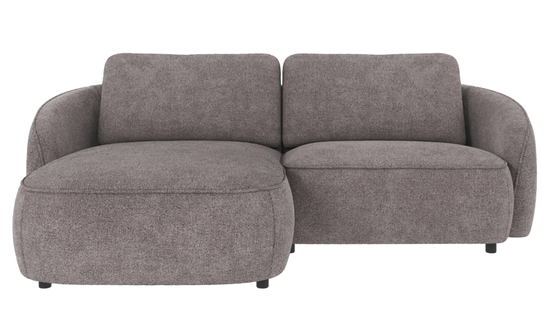 124874 b sb A Norris sofa 3-seater-chaise longue L grey fabric Greg #18 (c2).
