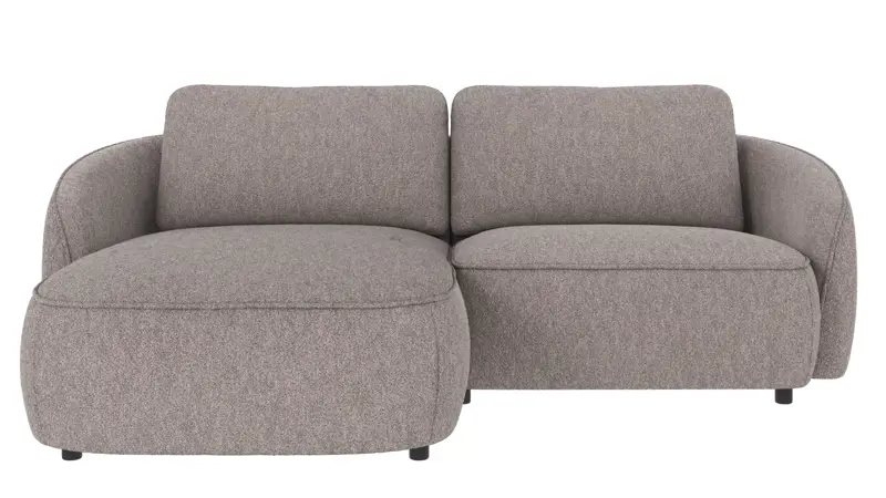 124964 b sb A Norris sofa 3-seater-chaise longue L grey fabric Alice #149 (c4).