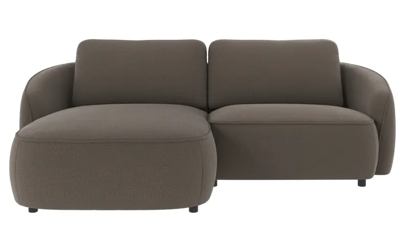 125094 b sb A Norris sofa 3-seater-chaise longue L medium grey fabric Rita #108 (c2).