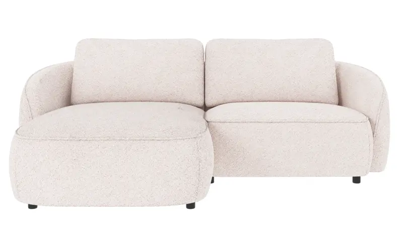 124584 b sb A Norris sofa 3-seater-chaise longue L white fabric Anna #1 (c3).