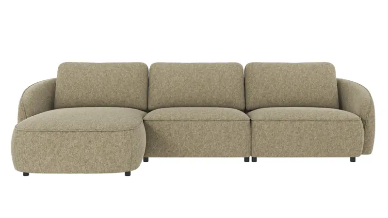 124755 b sb A Norris sofa 4-seater-chaise longue L green fabric Max #55 (c2).