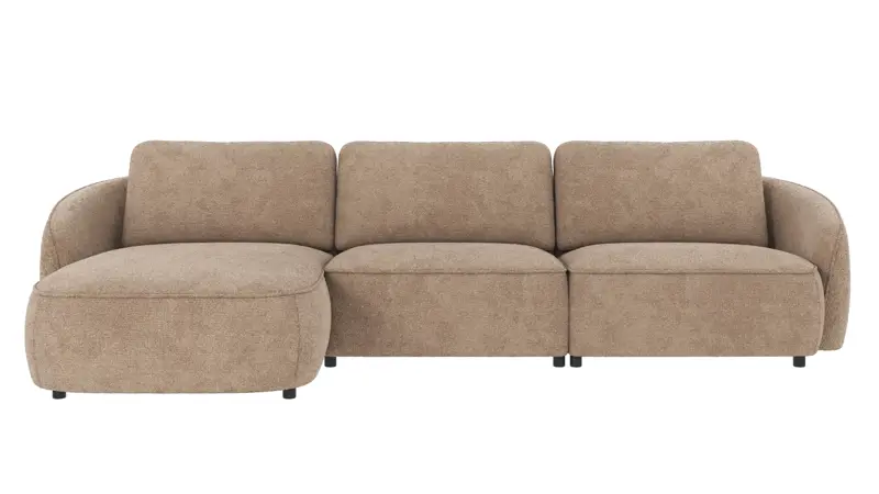 124925 b sb A Norris sofa 4-seater-chaise longue L grey-beige fabric Robin #109 (c3).
