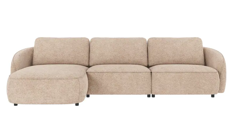 124575 b sb A Norris sofa 4-seater-chaise longue L light beige fabric Anna #2 (c3).