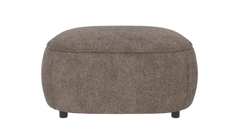 124856 b sb A Norris footstool dark beige fabric Greg #7 (c2).