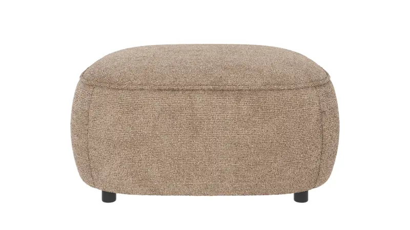 124926 b sb A Norris footstool grey-beige fabric Robin #109 (c3).