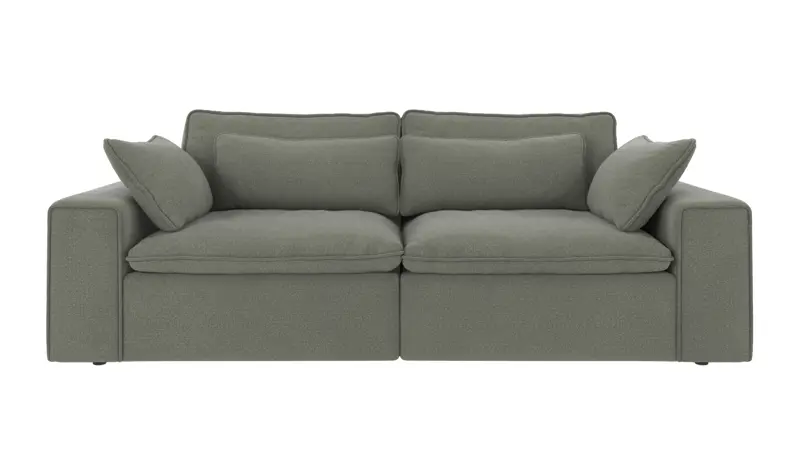 122946 b sb A Rawlins sofa 3-seater green fabric Rita #158 (c2).