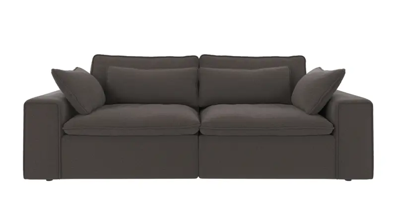 122942 b sb A Rawlins sofa 3-seater dark grey fabric Rita #68 (c2).