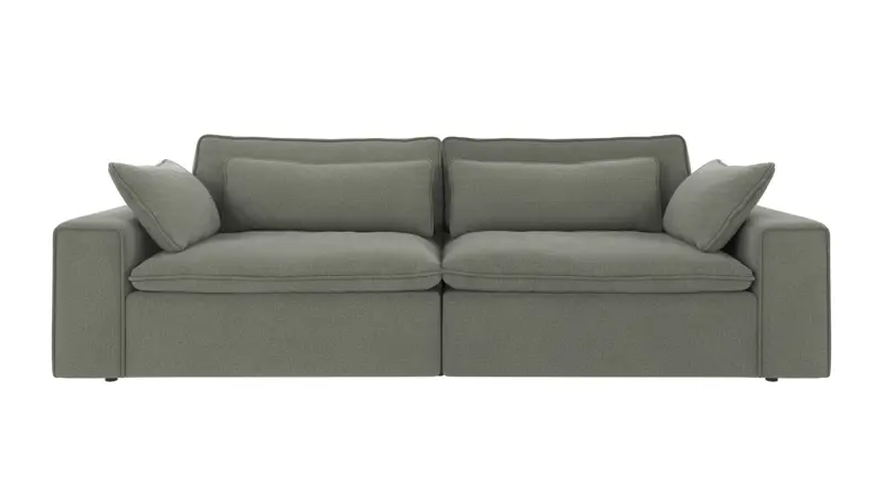 122760 b sb A Rawlins sofa 3-seater Maxi green fabric Rita #158 (c2).