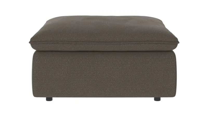 122757 b sb A Rawlins foot stool medium grey fabric Rita #108 (c2).