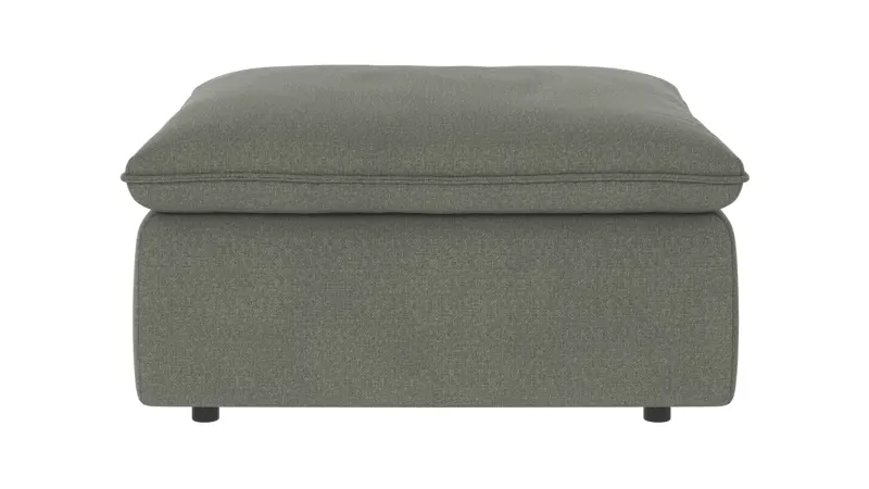 122761 b sb A Rawlins foot stool green fabric Rita #158 (c2).