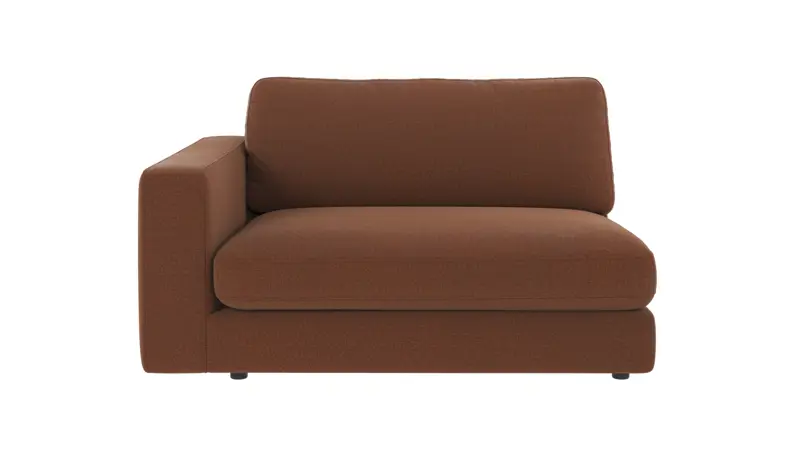 126208 b sb A Duncan 1,5 seater L red fabric Rita #96 (c2).