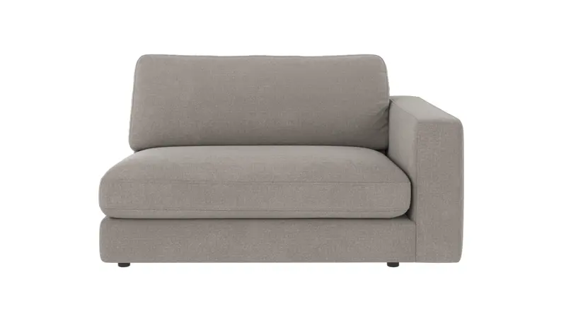 126225 b sb A Duncan 1,5 seater R light grey fabric Rita #167 (c2).