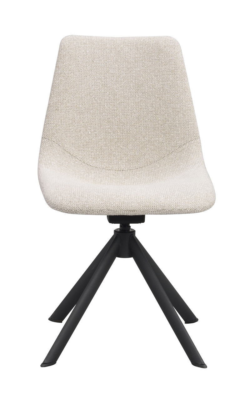 123195 b sb A Dunmore swivel chair lightbeige black.