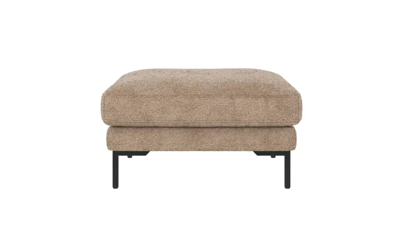 129492 b sb A Corwin foot stool grey-beige fabric Robin #109 (c3).