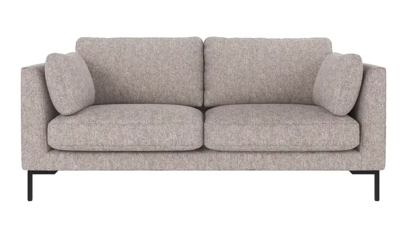 129301 b sb A Corwin sofa 2,5-seater grey fabric Max #180 (c2).
