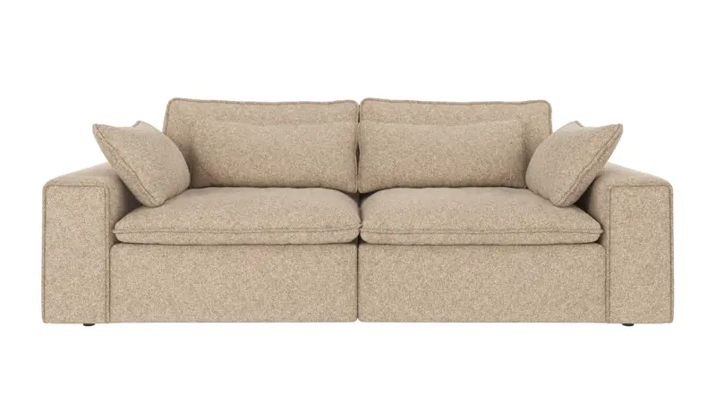 122842 b sb A Rawlins sofa 3-seater beige fabric Bobby 2 (c2).