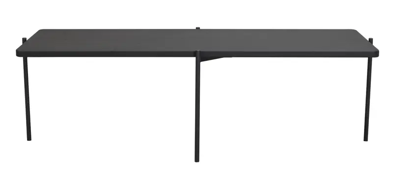 Shelton soffbord  svart oljad ask/svart metall a.