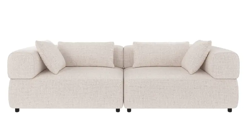 134850 b sb A Falkner sofa 3-seater light beige fabric Oscar #1 (c3).