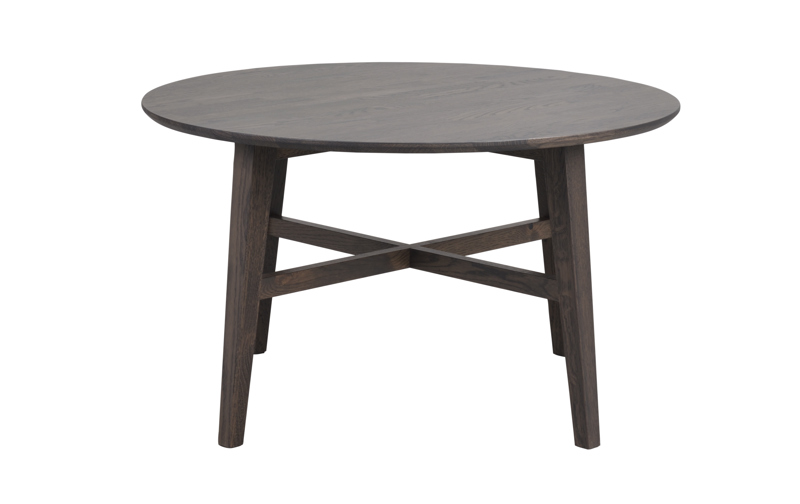 113713 b sb a Filippa round coffee table brown oak.