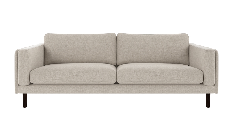 123823 b sb A Braden sofa 3-seater light grey fabric Robin #01 (c3) brown oak legs.