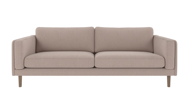 123852 b sb A Braden sofa 3-seater light beige fabric Alice #01 (c4) whitewash oak legs.