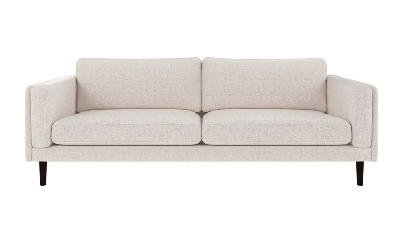 224474 b sb A Braden sofa 3-seater light beige fabric Oscar #1 (c3) brown oak legs.