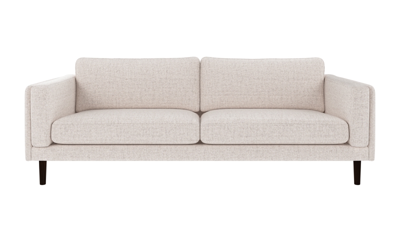224474 b sb A Braden sofa 3-seater light beige fabric Oscar #1 (c3) brown oak legs.