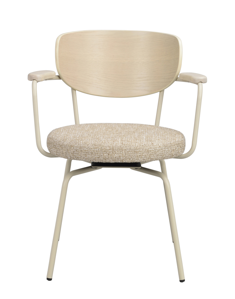 128310 b sb a Merrick swivel chair beige beige metal.