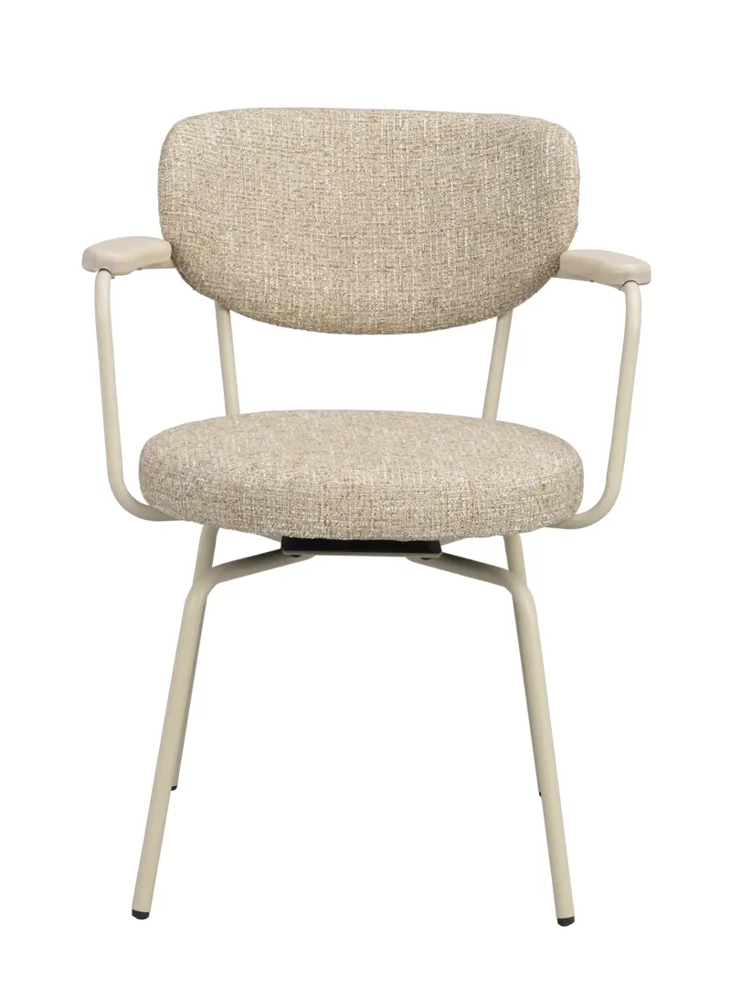 128312 b sb a Merrick swivel chair beige beige metal.