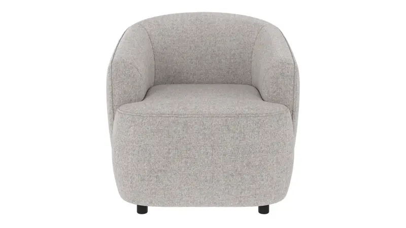 125688 b sb A Dermot lounge chair light grey fabric Oscar #196 (c3).