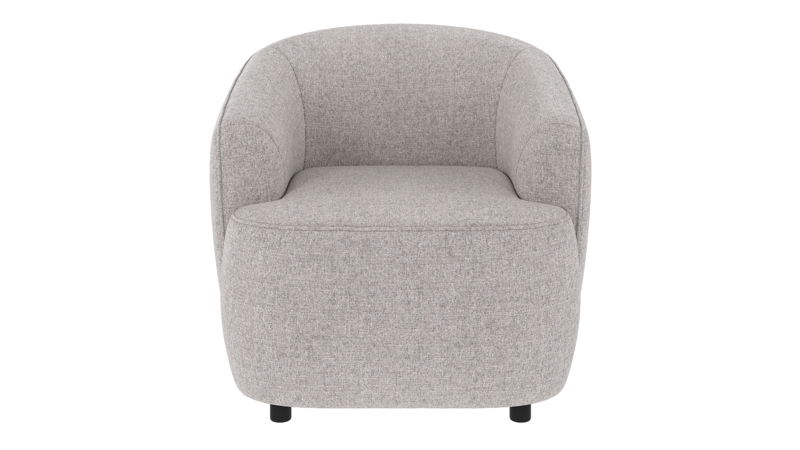 125688 b sb A Dermot lounge chair light grey fabric Oscar #196 (c3).