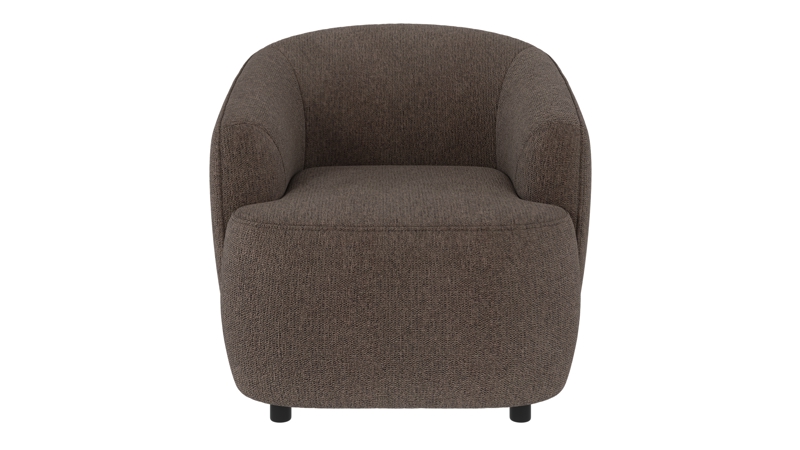 125552 b sb A Dermot lounge chair brown-grey fabric Max #176 (c2).
