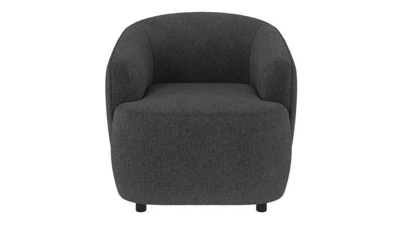 125554 b sb A Dermot lounge chair dark grey fabric Max #169 (c2).