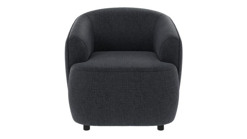 125618 b sb A Dermot lounge chair dark blue fabric Robin #90 (c3).