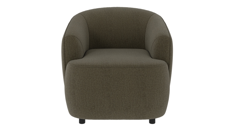 125430 b sb A Dermot lounge chair green fabric Brenda #77 (c1).