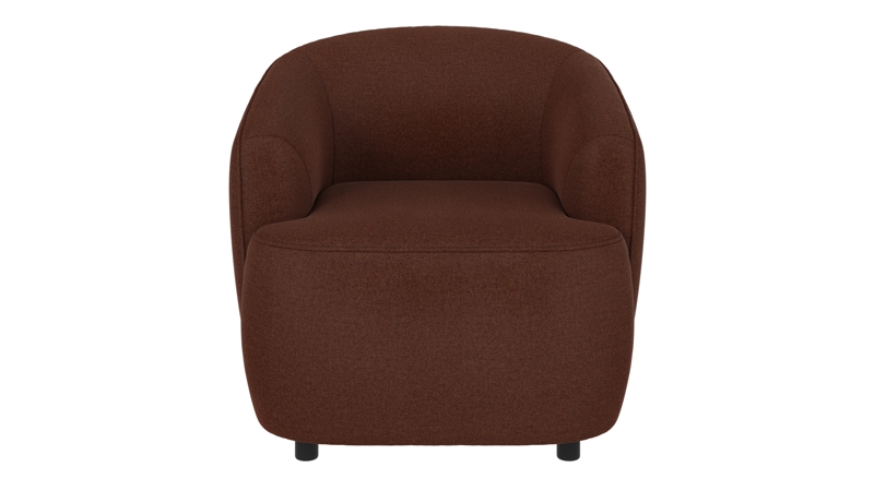 125474 b sb A Dermot lounge chair red fabric Rita #96 (c2).