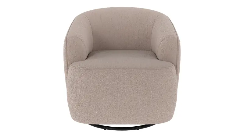 125497 b sb A Dermot lounge chair swivel+swing light beige fabric Alice #01 (c4).