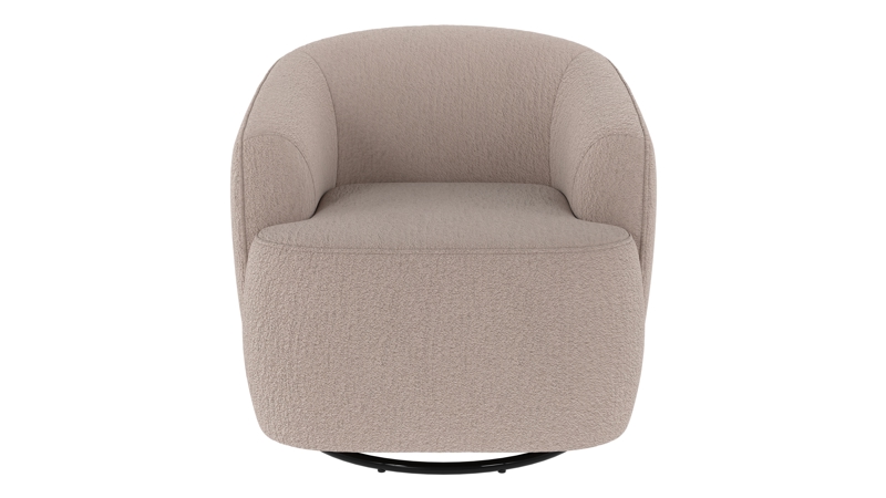 125497 b sb A Dermot lounge chair swivel+swing light beige fabric Alice #01 (c4).
