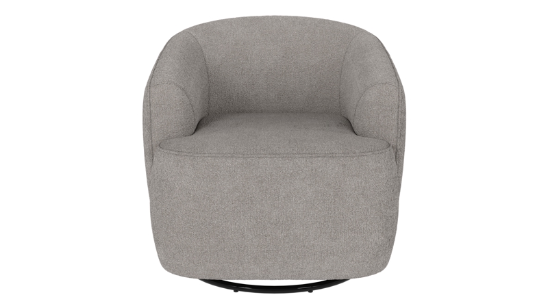 125467 b sb A Dermot lounge chair swivel+swing light grey fabric Greg #17 (c2).