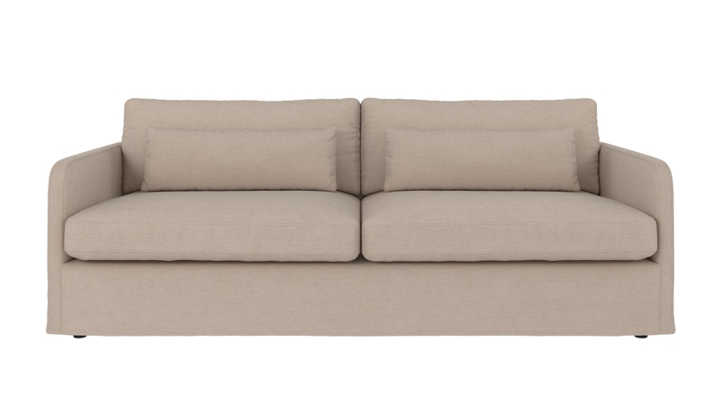125910 b sb A Peyton sofa 3-seater beige fabric Ursula #282 (c3).